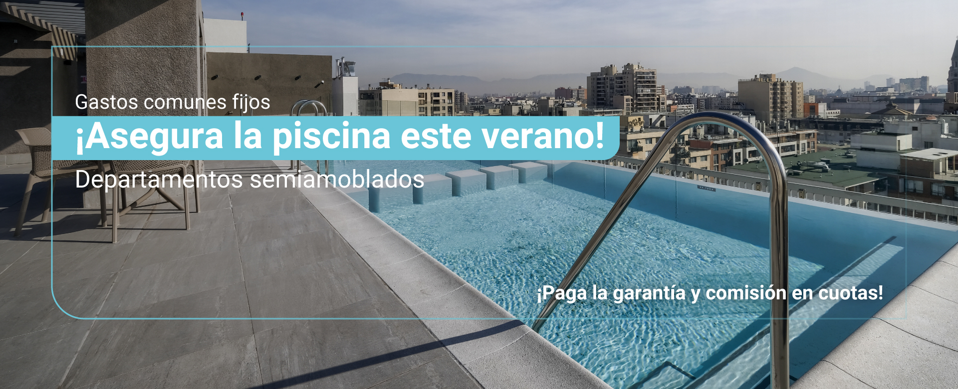 Arrienda en Blue Home Verano 2026 departamentos semiamoblados 1 dormitorio santiago de chile