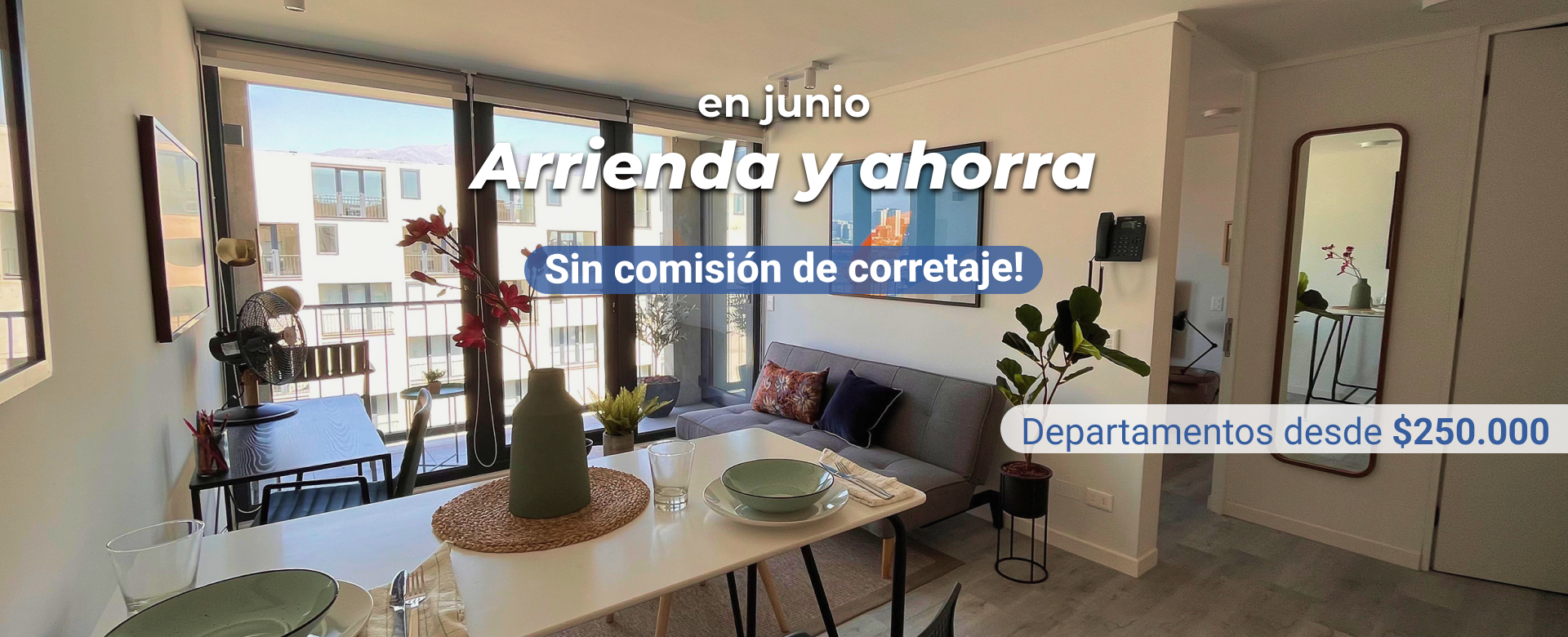 Arrienda sin comisión de corretaje departamentos en santiago semiamoblados multifamily con estacionamiento y sin aval