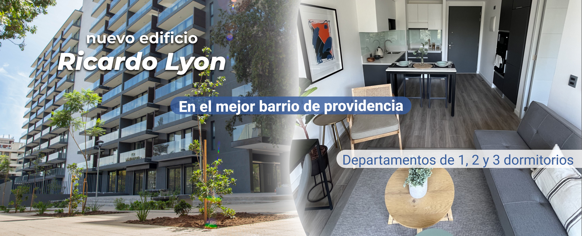 Arrienda departamento en providencia 1 2 y 3 dormitorios edificio nuevo buen sector arriendo semiamoblado