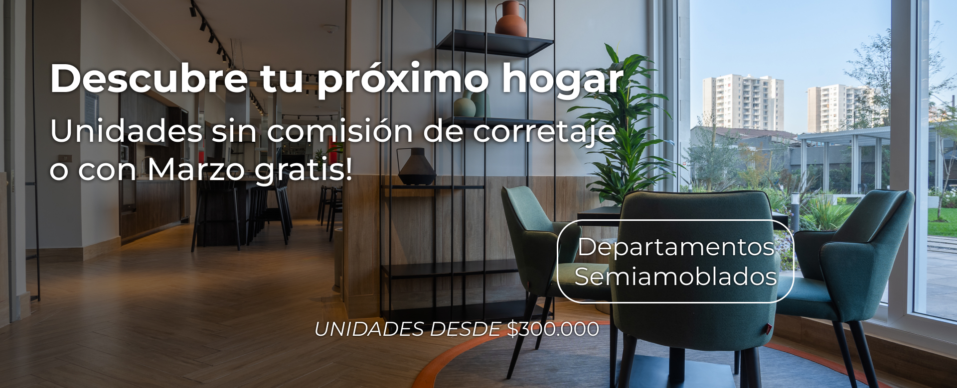 Arrienda departamentos semiamoblados en santiago 1 y 2 dormitorios sin aval y sin comisión de corretaje