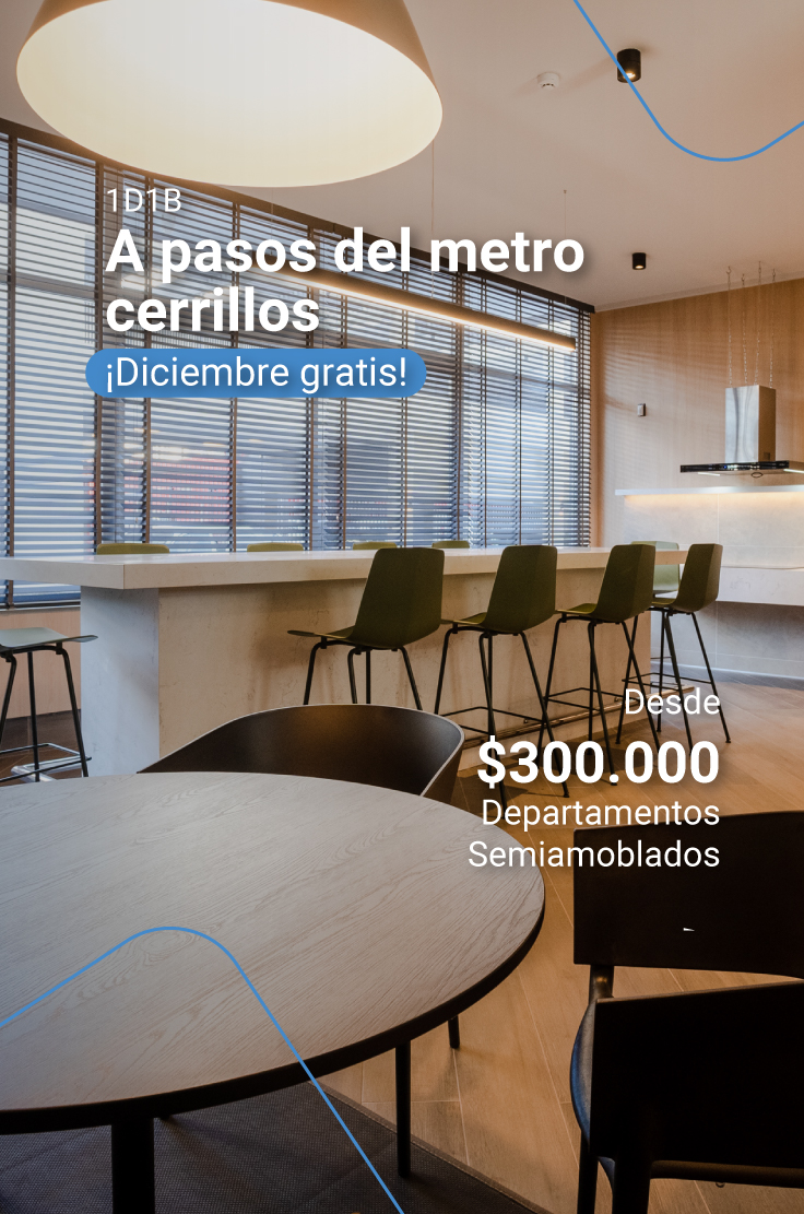 arriendo cerrillos metro semiamoblado