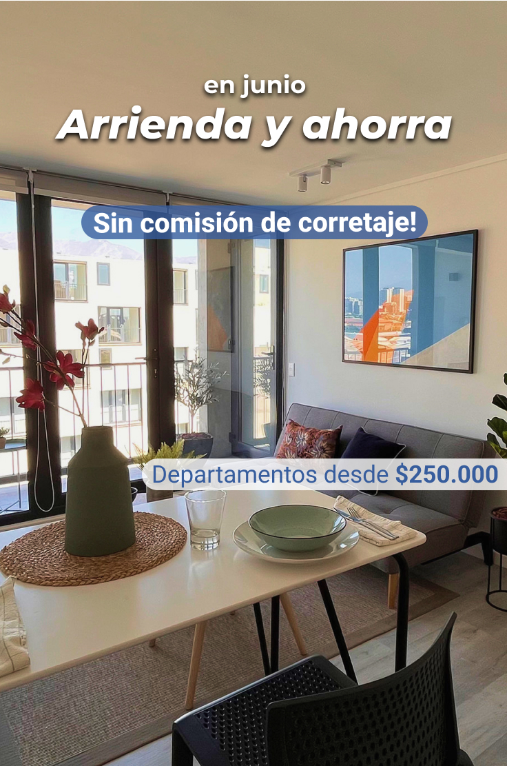 Arrienda sin comisión de corretaje departamentos en santiago semiamoblados multifamily con estacionamiento y sin aval