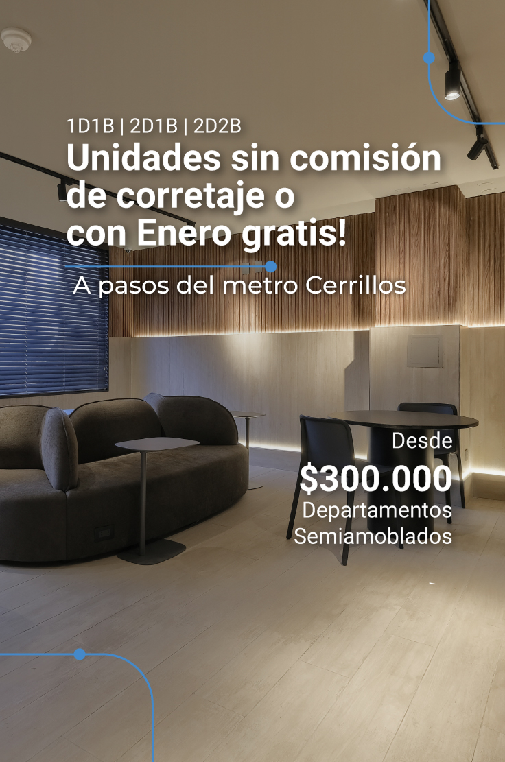 Arriendo buzeta metro cerrillos un departamento semiamoblado