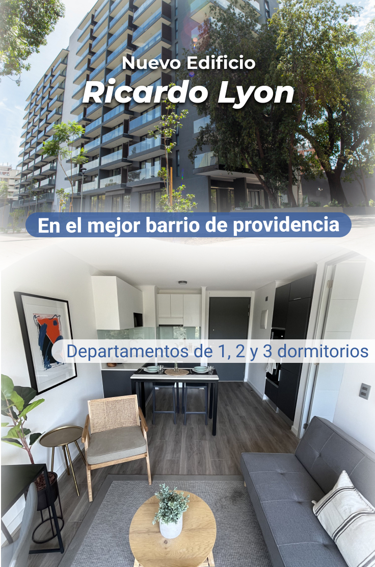 Arrienda departamento en providencia 1 2 y 3 dormitorios edificio nuevo buen sector arriendo semiamoblado
