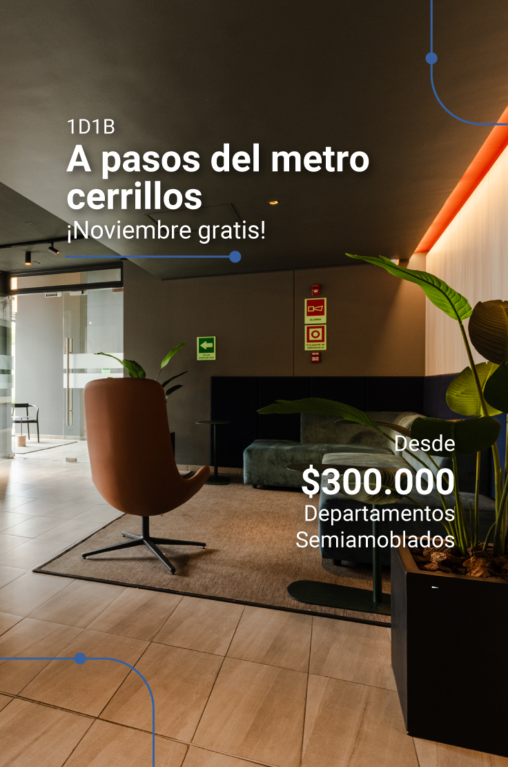 arriendo cerrillos metro semiamoblado